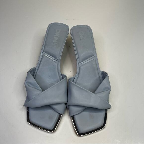 DKNY Jolaine Twist Slide sandals celeste blue - 9.5 - Picture 4 of 12